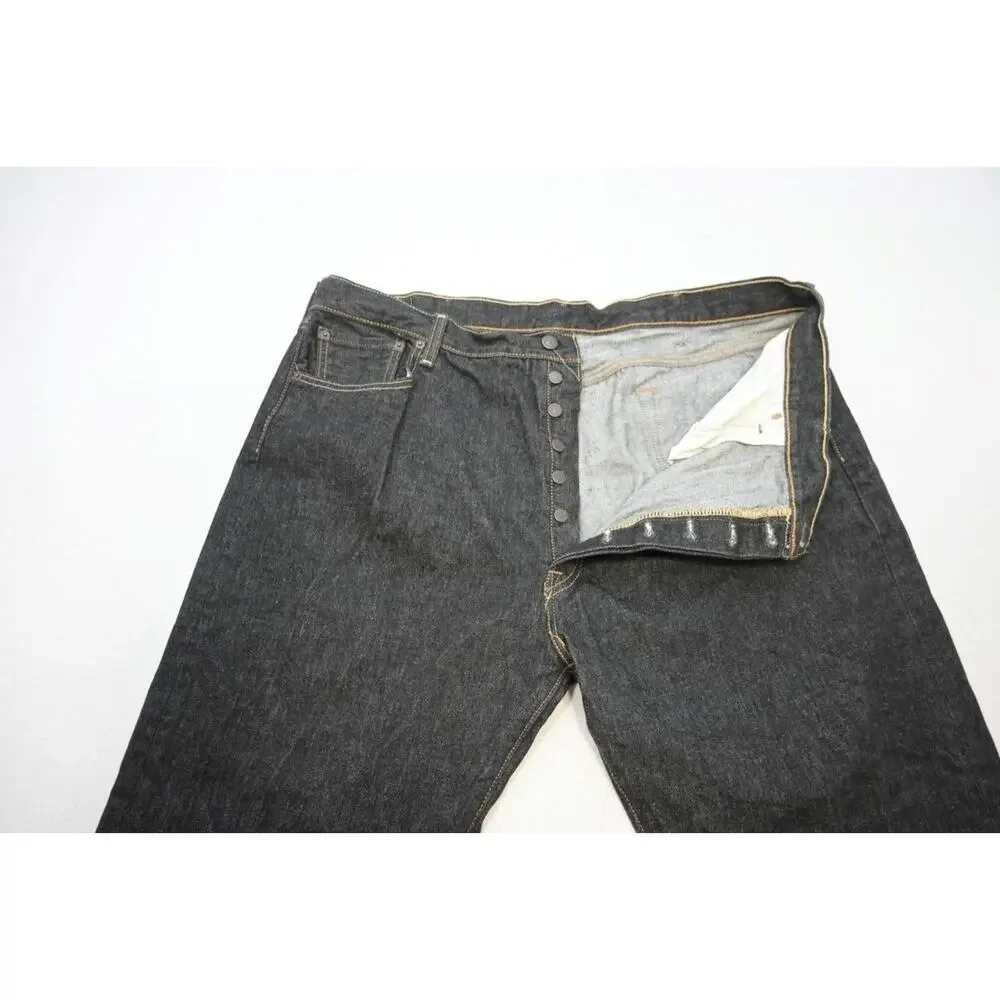 Vintage Levis 501 Double XX Straight Rugged Button Fly Jeans 42‎ x 31 Tag(44x32)